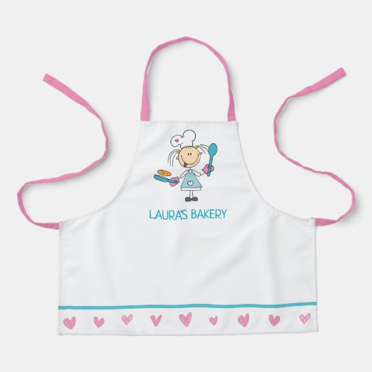 Pancake Chef Kids Apron Schort (Voorkant)