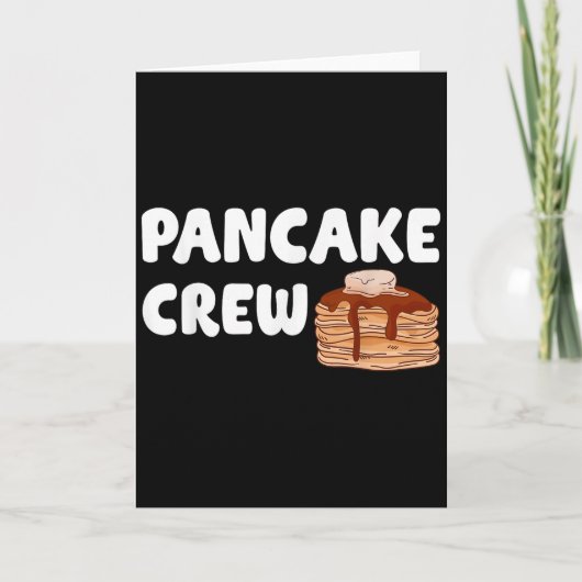 Pancake Crew Funny Pancake Lover Pancake Christmas Kaart (Voorkant)