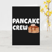 Pancake Crew Funny Pancake Lover Pancake Christmas Kaart (Gele Bloem)