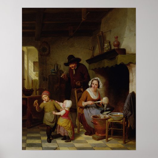 Pancake Day, 1845 Poster (Voorkant)