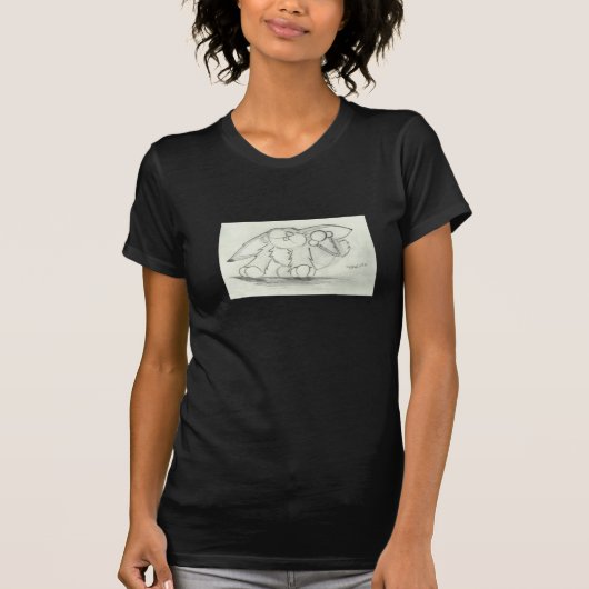 Pancake de Bunny tekening T-shirt (Voorkant)