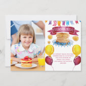 Pancake en Pajamas Birthday Bedankkaart (Voorkant)