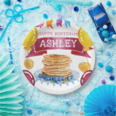 Pancake en Pajamas Birthday Papieren Bordje (Feest)