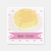 Pancake en PJ Party Napkins Servet (Voorkant)