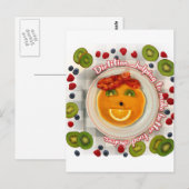 PANCAKE FACE DIETITITITIAN BRIEFKAART (Voorkant / Achterkant)