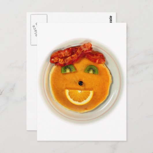 PANCAKE FACE DIETITITITIAN BRIEFKAART (Voorkant / Achterkant)