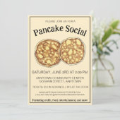 Pancake Flapjacks Crempog Johnnycakes Griddle Kaart (Staand voorkant)