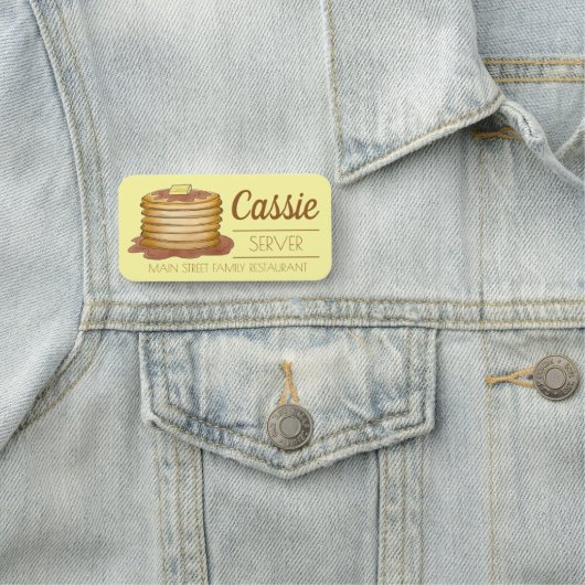 Pancake Flapjacks Johnnycakes Diner Restaurant Naamplaatje (In situ)