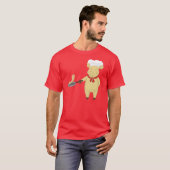Pancake Flipping Pig Chef T-shirt (Voorkant volledig)