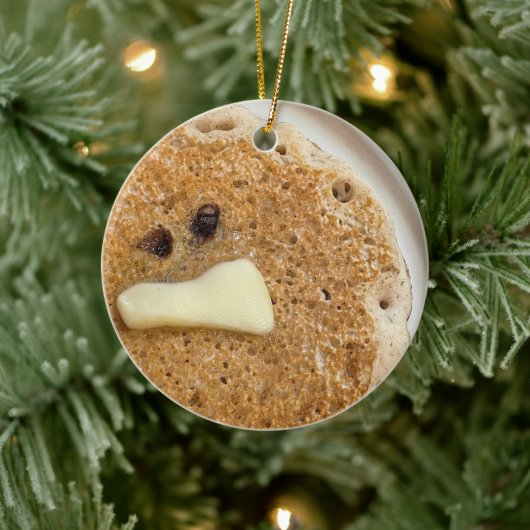 Pancake-fotokeramisch sieraad keramisch ornament (Boom)