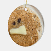 Pancake-fotokeramisch sieraad keramisch ornament (Links)