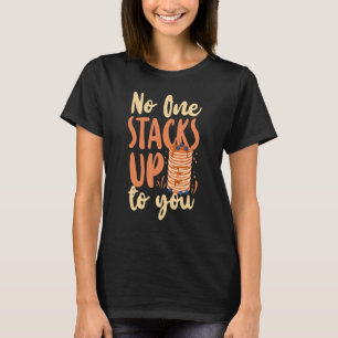 Pancake Kinder Valentijnsdag Niemand stapt tot Y T-shirt