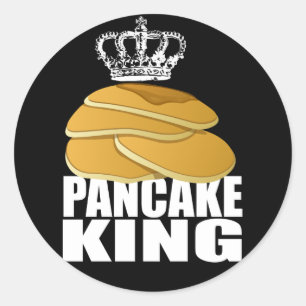 Pancake King Ronde Sticker