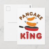 Pancake King zaterzaterdag Morning Pancakes Briefkaart (Voorkant / Achterkant)