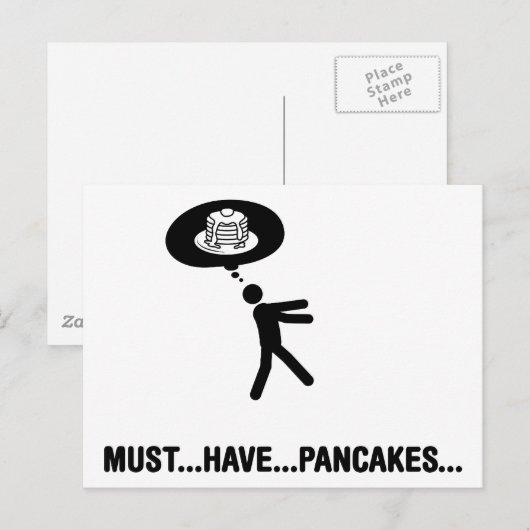 Pancake Lover Briefkaart (Voorkant / Achterkant)