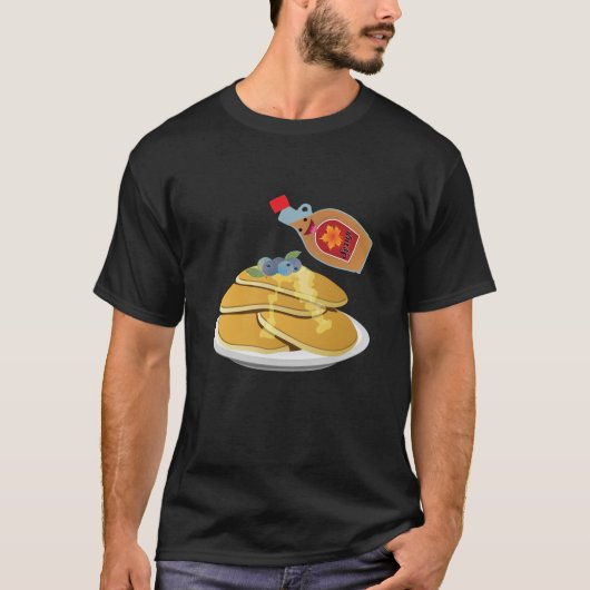 Pancake Lover T shirt Love Pancakes T-shirt Maple (Voorkant)