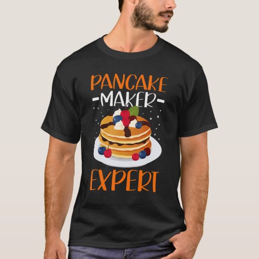 Pancake Maker Expert Pancakes Breakfast Pancake T-shirt (Voorkant)