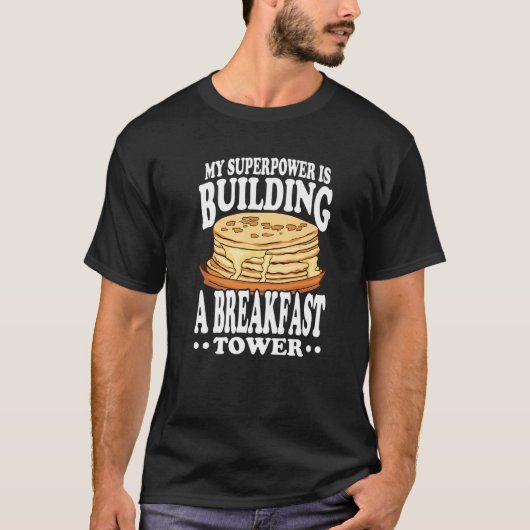 Pancake Maker & Flapjack Breakfast Designs For Pan T-shirt (Voorkant)