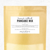 Pancake Mix Gift Label