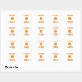 Pancake Queen, zaterdagochtend in Pancakes Ronde Sticker (Vel)