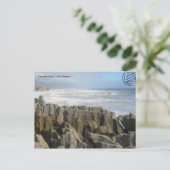 Pancake Rocks (Neuseeland) Postkarte Briefkaart (Staand voorkant)