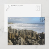 Pancake Rocks (Neuseeland) Postkarte Briefkaart (Voorkant / Achterkant)