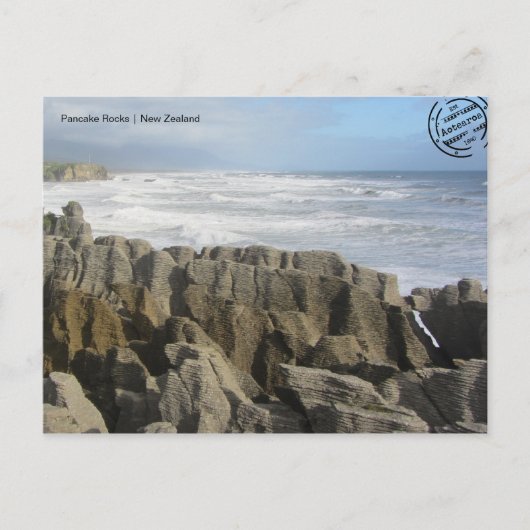 Pancake Rocks (Neuseeland) Postkarte Briefkaart (Voorkant)