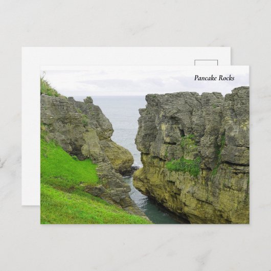 Pancake Rocks, Nieuw-Zeeland Zuid-eiland Feestdagenkaart (Voorkant / Achterkant)