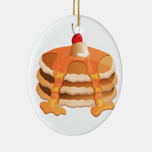 Pancake Stack Keramisch Ornament (Rechts)