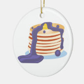 Pancake Stack Keramisch Ornament (Links)