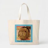 Pancake the Bunny grocery bag Grote Tote Bag (Voorkant)