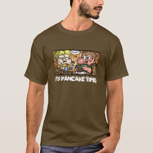 Pancake Time T-Shirt (Mannen) (Voorkant)