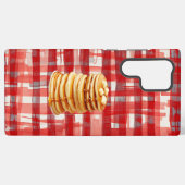 Pancake Tower Red Checkered Phone Case Samsung Galaxy Hoesje (Achterkant horizontaal)