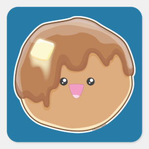 Pancake! Vierkante Sticker