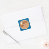 Pancake! Vierkante Sticker (Envelop)