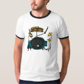Pancake voor drumset t-shirt (Voorkant)