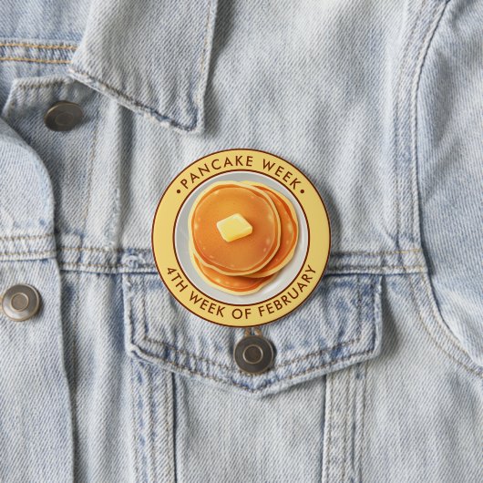 Pancake Week Ronde Button 7,6 Cm (In situ)