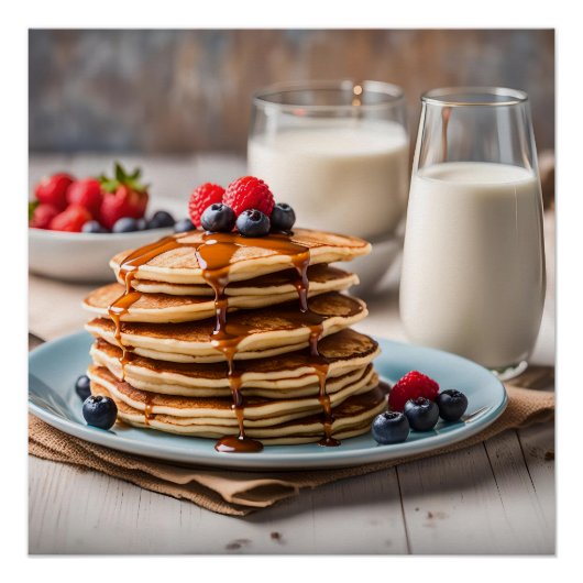 Pancakes and Milk Perfect Poster (Voorkant)