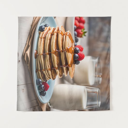 Pancakes and Milk Wandkleed (Voorkant (horizontaal))