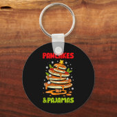 Pancakes And Pajamas Christmas Pancake Men Women K Sleutelhanger (Voorkant)