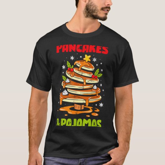 Pancakes And Pajamas Christmas Pancake Men Women K T-shirt (Voorkant)
