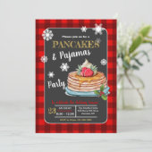 Pancakes and Pajamas Party Kaart (Staand voorkant)