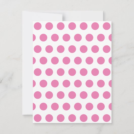 Pancakes and Pajamas Polka Dots Birthday Party Kaart (Achterkant)