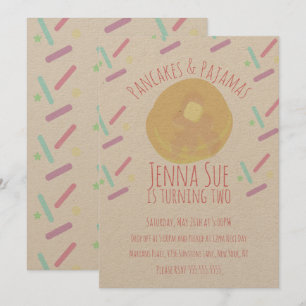 Pancakes and Pajamas Sleepover Sprinkles Kraft Kaart