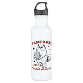 Pancakes and panic attacks funny cat waterfles 