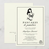 Pancakes and Panties Lingerie Bridal Shower  Kaart (Voorkant / Achterkant)