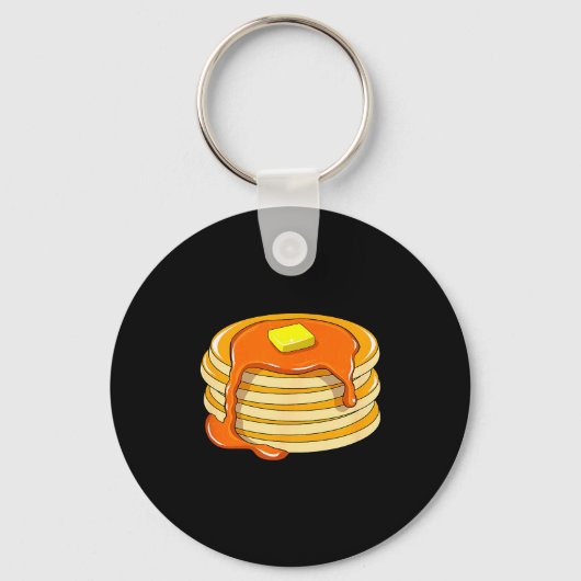 Pancakes And Syrup Sleutelhanger (Voorkant)