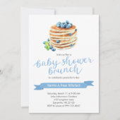Pancakes Baby shower Brunch Uitnodiging (Voorkant)