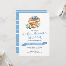 Pancakes Baby shower Brunch Uitnodiging