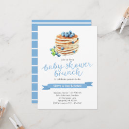 Pancakes Baby shower Brunch Uitnodiging